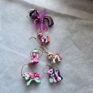 Colorful My Little Pony Ornaments Set